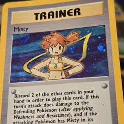 Pokemon TCG MISTY TRAINER 18/132 ☆ HOLO GYM HEROES UNLIMITED LP/MP - Image 5