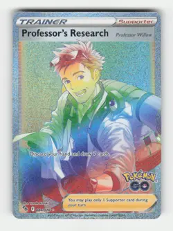 Professor's Research (Secret) Pokemon GO (PGO) 084/078 Holofoil Secret Rare N... - Image 1