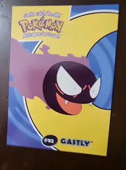 NM! 2000 Pokemon Danone Stadium #92 Gastly 11/40 Nintendo - Image 1