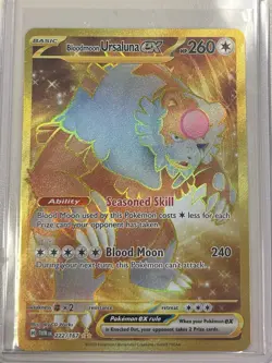 Pokemon Bloodmoon Ursaluna ex 222/167 Gold Secret Rare Twilight Masquerade NM/M - Image 1