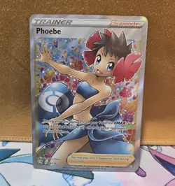 Phoebe 161/163 Full Art Trainer Battle Styles Pokemon TCG NM/MINT - Image 1