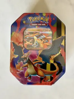 Pokemon TCG Mega Charizard Tin Booster Promo Box English Charizard Y ex 2026 - Image 1