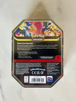 Pokemon TCG Mega Charizard Tin Booster Promo Box English Charizard Y ex 2026 - Image 2