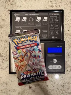 VERY HEAVY!! (22.22g) Pokemon Prismatic Evolutions– Factory Sealed Booster Pack! - Image 1