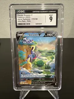 Pokemon TCG Hisuian Sneasler v Astral Radiance Ultra Rare 175/189 CGC Mint 9 - Image 1