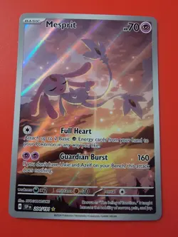 Mesprit Illustration Rare Full Art Holo Sv08 Surging Sparks 204/191 Pokemon - Image 1