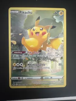 Pokemon Pikachu GG30/GG70 Crown Zenith Galarian Gallery Ultra Rare Holo 60 HP - Image 1