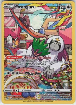 Oranguru TG12/TG30 Holo Brilliant Stars Pokemon DMG FRAY ON TOP/SIDE - Image 1