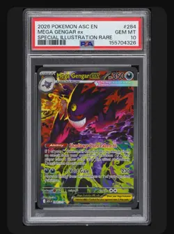 Pokemon 2026 Mega Gengar ex 284/217 SIR Ascended Heroes GEM MINT PSA 10 - Image 1