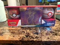 Pokemon TCG Scarlet & Violet 3-Pack Bundle- Miraidon ETB + 2 Poke Balls (SEALED) - Image 1
