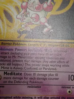 Mr Mime 22/64 Pokemon Jungle Unlimited Near Mint - Image 2