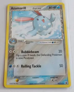 Pokemon TCG Azumarill 19/113 EX Delta Species 2005 Stage 1 80 HP - Image 3