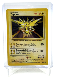 Pokemon TCG Zapdos Base Set 16/102 Holo Unlimited Holo Rare - HP - Image 1