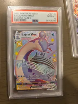 Lapras VMAX SV111 2021 PSA 10 GEM Pokemon SWSH - Shining Fates - Image 1