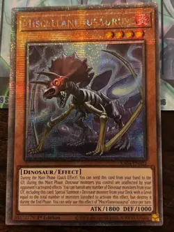 Yugioh 1x Miscellaneousaurus Quarter Century QCR RA04-EN022 1st Ed NM - Image 2