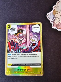 OP03-121 Thunder Bolt (Textured Foil) - One Piece TCG - Premium Booster - Image 1
