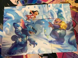 Lorcana - Winterspell - Puzzle & Lore Cards - Complete Set - Lilo And Stitch - - Image 1