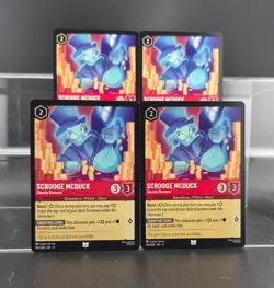 Disney Lorcana Scrooge McDuck - Ghostly Ebenezer 104/204 Winterspell UC 4 Cards - Image 1