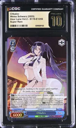 Weiss GRADED Chkalov E125S Azur Lane 2 SR PRISTINE 10 CGC - Image 1