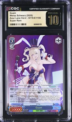 Weiss Schwarz GRADED Guam E115S Azur Lane 2 SR PRISTINE 10 CGC - Image 1