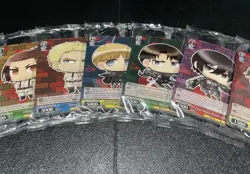 Attack on Titan Final Season Weiss Schwarz Promo Card Set Mikasa Eren Armin Levi - Image 3