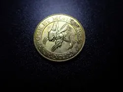 Pokemon Card Banpresto Promo Metal Gold Coin Scyther #6361 PLAY - Image 3