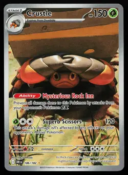 Crustle 186/182 Holo Illustration Rare Destined Rivals Pokemon Card - Image 1