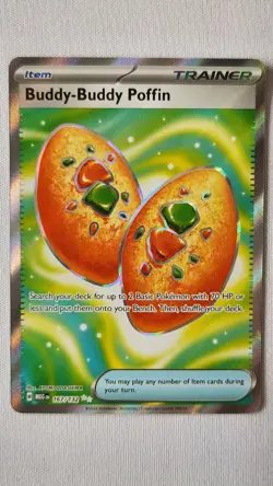 Buddy-Buddy Poffin 167/132 Pokemon Card TCG Mega Evolution Holo NM - Image 1