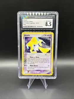CGC 8.5 Jirachi 2004 EX Hidden Legends 8/101 Holo Pokemon Card - Image 1