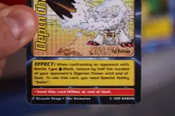 1999 Bandai Depth Charge Power Blast Bo-54 Digimon Card Digi Battle - Image 2