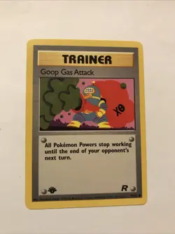 Pokemon TCG Goop Gas Attack 78/82 1st Edition Team Rocket NM Card - Image 1