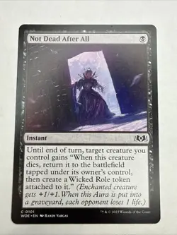 MTG Magic the Gathering Not Dead After All Wilds of Eldraine Common Card - Image 1