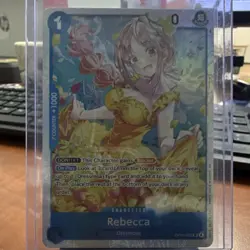 Rebecca OP15-053 SR Blocker One Piece CCG EN Bandai Super Rare Card - Image 1