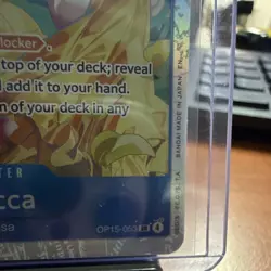 Rebecca OP15-053 SR Blocker One Piece CCG EN Bandai Super Rare Card - Image 3