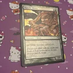 Magic MTG Premium Deck Series: Slivers Muscle Sliver #9/41 Foil TCG CCG - Image 3