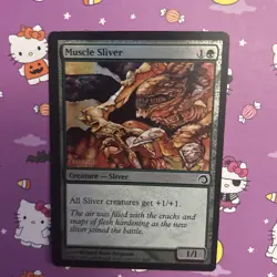 Magic MTG Premium Deck Series: Slivers Muscle Sliver #9/41 Foil TCG CCG - Image 4