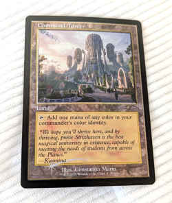 Foil Promo Command Tower Strixhaven: Omens of Chaos Media - Magic: the Gathering - Image 1