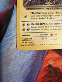 Pokemon TCG Rockets Zapdos Holo Classic Collection 15/132 Celebrations NM - Image 5