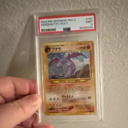 Pokemon Aerodactyl Awakening Legends Holo Rare Japanese 2000 #142 PSA 9 - Image 1