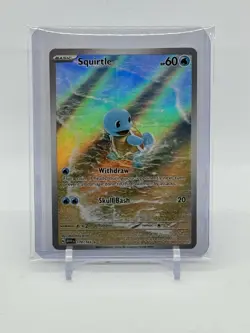 Pokemon Squirtle 170/165 Scarlet and Violet 151 Illustration Rare Holo - Image 1