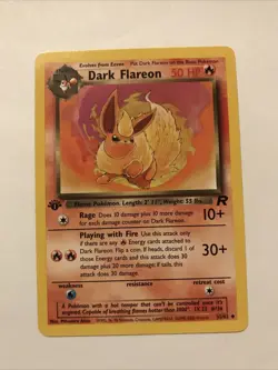 Dark Flareon - 35/82 - Pokemon Team Rocket 1st Edition Card - Image 1