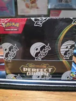 Pokemon Mega Evolution Perfect Order Booster Box Sealed A - Image 1