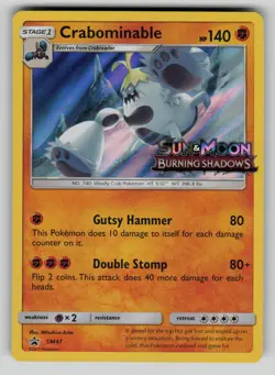 Crabominable - (Prerelease) SM47 Sun & Moon Promo Pokemon Holo LP - Image 1
