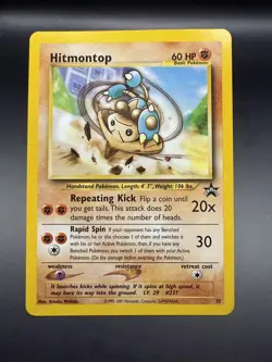 Hitmontop #37 - Black Star Promo - WoTC Pokemon Card Vintage - Image 1