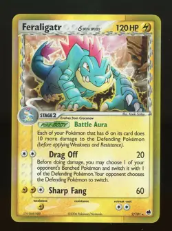 Pokemon Dragon Frontiers FERALIGATR 2/101 Holo Rare - Image 1