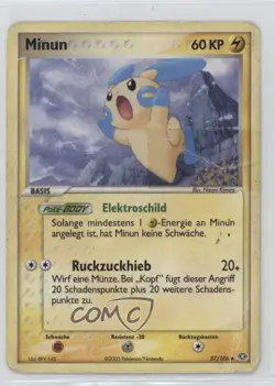 Minun German Pokemon EX Emerald #37 2005 - Image 1