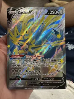 Pokemon TCG Zacian V SWSH292 Full Art Promo Holo Sword & Shield 220 HP 5ban - Image 1