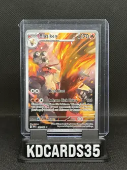 Pokemon TCG Blaziken 192/182 Sv10: Destined Rivals Illustration Rare - Image 1