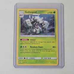 Pokemon TCG Golisopod Sun & Moon Guardians Rising 9/145 Holo Rare NM/M 2017 - Image 1