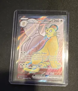 Pokemon Team Rocket's Persian ex 219/182 Destined Rivals Ultra Rare Holo 260 HP - Image 1